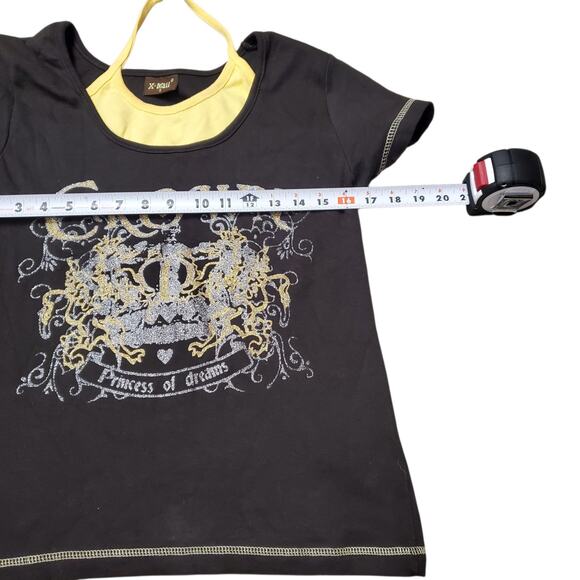 Euro Y2k Style Graphic T-Shirt W/ Built In Halter - Medium - Picture 6 of 7